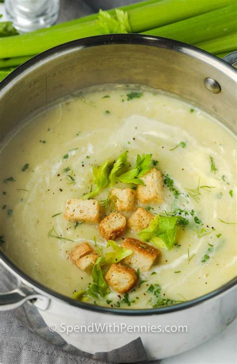 Creamy Celery Soup Made From Scratch