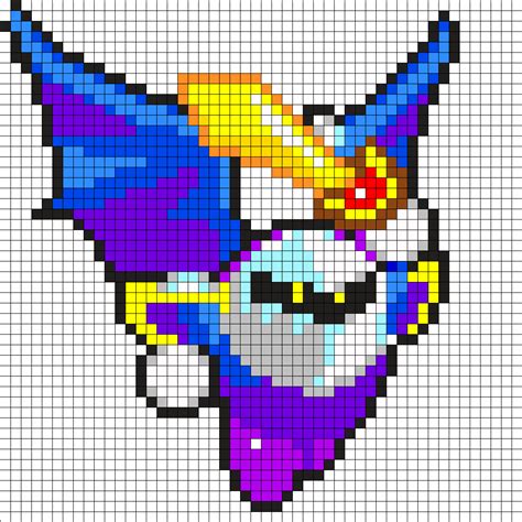 Meta Knight Kirby Pixel Art Grid Don T Let His Small Stature And Cute