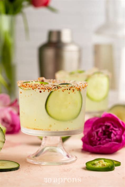 Cucumber Jalapeño Margarita 40 Aprons