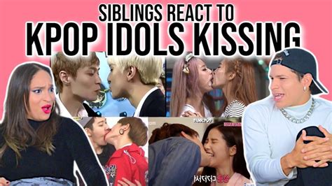 Siblings React To Kpop Idols Kissing Moments Funny And Cute 2019 Reaction 😂 Youtube
