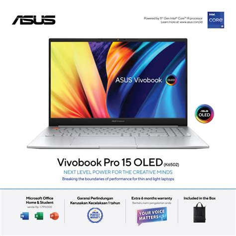 Jual Asus Vivobook Pro 15 Oled K6502hc Oleds952 Notebook Cool Silver