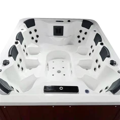 105 9 outdoor 8 person 42 jet acrylic rectangular hot tub with screen homary