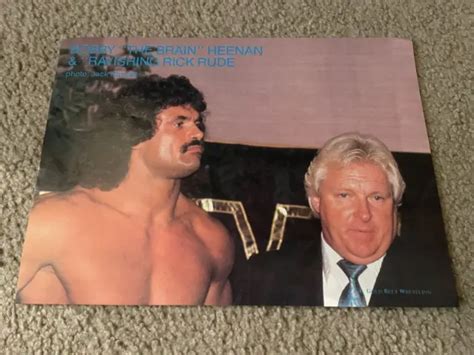 Vintage Ravishing Rick Rude Wwf Wrestling Pinup Photo Nwa 1980s Bobby