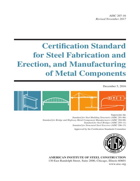 Aisc Certification Standard For Steel Fabrication