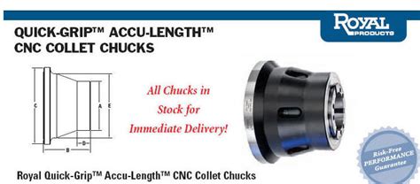 Royal Products Accu Length Quick Grip Collet Chucks