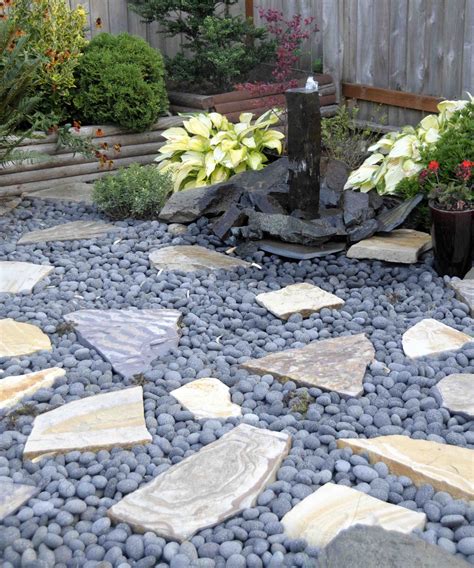 Beach Pebbles Landscaping With Rocks Backyard Landscaping Small Gardens