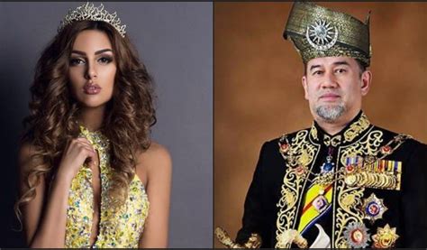 The abdication of muhammad v was announced by malaysia's national palace. King of Malaysia marries former Miss Moscow