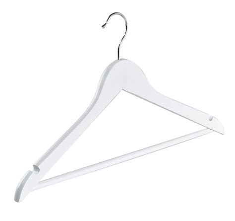 Over 20 years of experience to give you great deals on quality home products and more. 44cm White Wooden Suit Hanger, with Bar and Notches