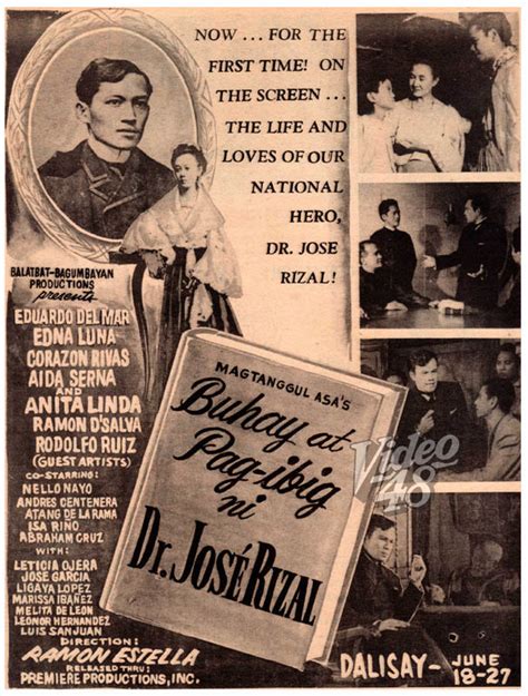 Ang Buhay At Pag Ibig Ni Dr Jose Rizal 1956