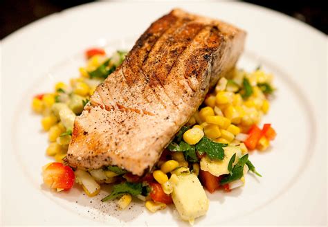 Grilled Salmon With Corn Salsa I Have A Food Spork Me