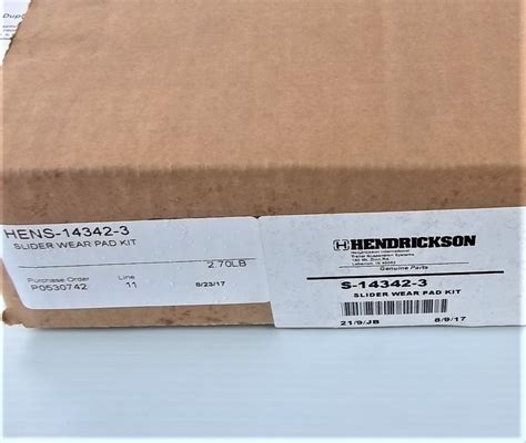 Hendrickson Slide Box Wear Pad Kit S 14342 3 Iloca