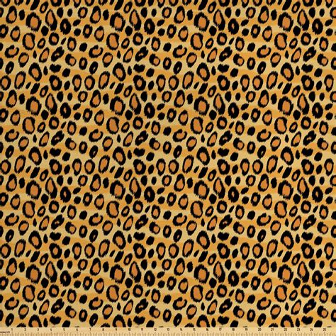 Leopard Print Fabric By The Yard Spotty Jungle Safari Feline Print