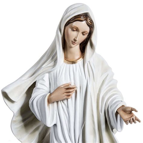 He had followed the events associated with the apparitions from the beginning. Our Lady of Medjugorje statue in painted fiberglass, 130cm ...