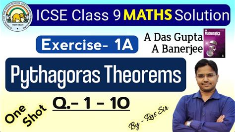 Icse Class Maths Pythagoras Theorem Part A Das Gupta Book My Xxx Hot Girl