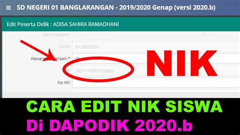 Unduh prefil dapodik 2021all software. SOLUSI MENGISI NIK SISWA DAPODIK 2020.b - YouTube
