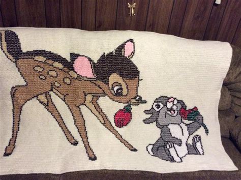 Bambi And Thumper Disneys Crochet Afghan Blanket Throw Disney Crochet
