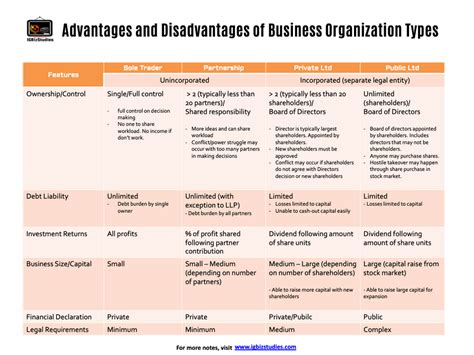 What Are The Advantages And Disadvantages Of Different Business