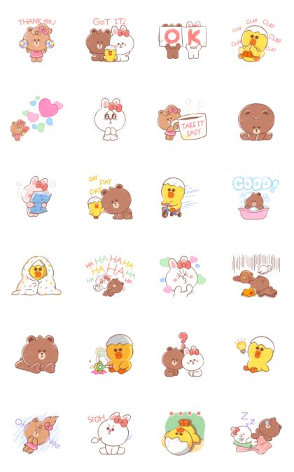 Mini Brown And Friends Sticker For Line Whatsapp Telegram — Android