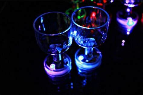 Flash Light Up Cups Flashing Drinking Shots Led Bar Night Club Party