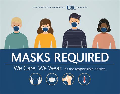 We Care We Wear Face Masks Are Key Component Of Unks Fall Plan