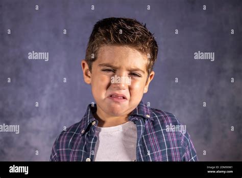 Portrait Of Sad Boy Crying Stock Photo Alamy