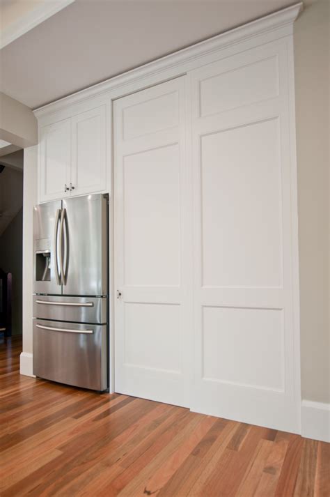 Simple Sliding Door For Kitchen Entrance With Low Cost Home