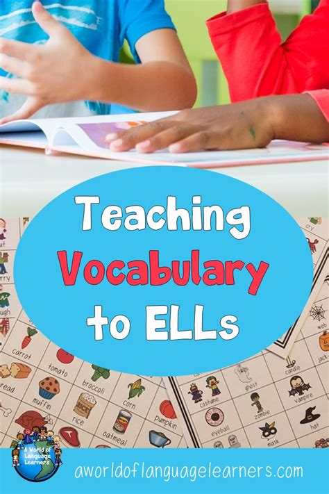 Teaching Vocabulary To Ells A World Of Language Learners