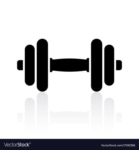Dumbbell Icon Royalty Free Vector Image Vectorstock