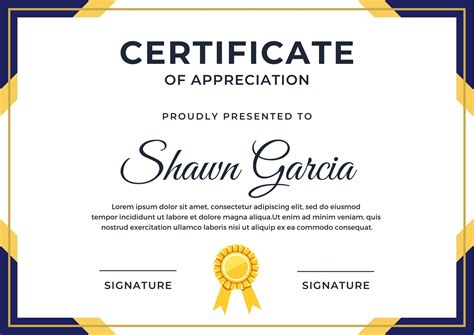 Certificate Completion Template