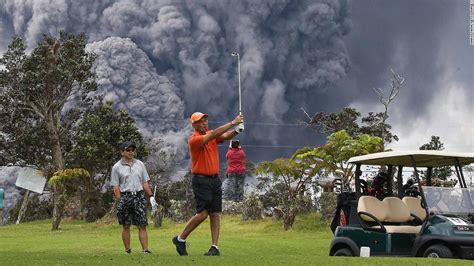 Volcano Eruption Doesnt Stop Golfers In Hawaii