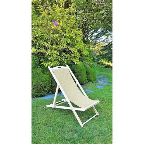 Chilienne En Hêtre Massif Toile Imprimé Ethnique 58 X 95 X 87 Cm Cdiscount Jardin