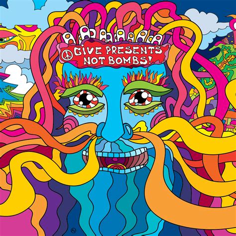 Give Presents Not Bombs Free Psychedelic Wallpaper Andrei Verner