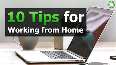 10 Tips For Working From Home Youtube