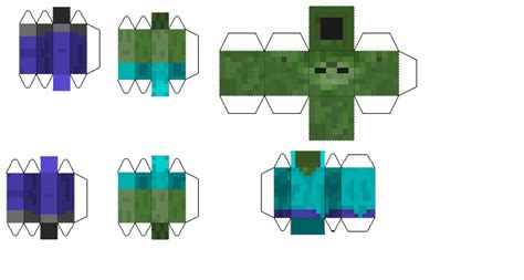 Paper pezzy steve minecraft by cyberdrone on deviantart. Papercraft Chicken Jockey in 2020 | Paper crafts ...