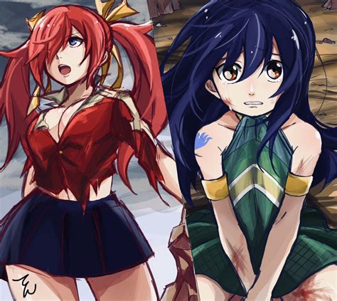 Sheria Blendy Wendy Marvell Fairy Tail Girls Blue Eyes Breasts Cleavage Large Breasts
