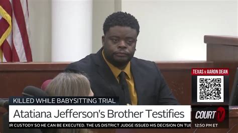 Aaron Dean Sentencing Hearing Atatiana Jeffersons Brother Testifies