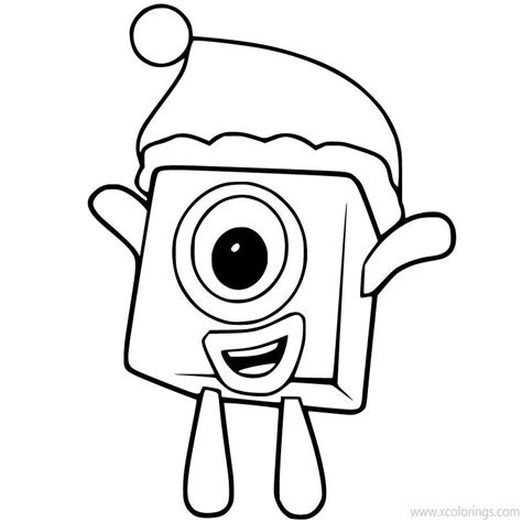 Numberblocks Coloring Pages Number One