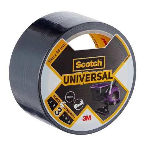 Scotch Universal Duct Tape Black 2904 10m X 48mm 6 Units Per Case