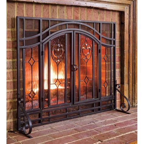 Plow And Hearth Single Panel Steel Fireplace Screen And Reviews Wayfair