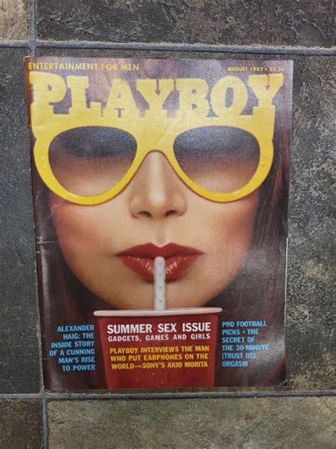 Vintage August Men S Playboy Magazine Centerfold Intact Picclick