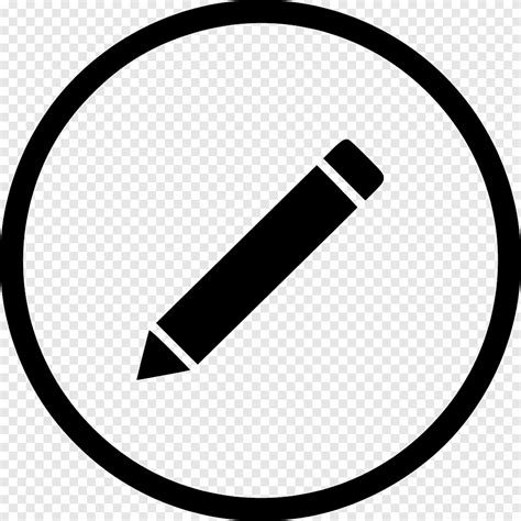 Computer Icons Editing Icon Design Button Pencil Black Png Pngegg