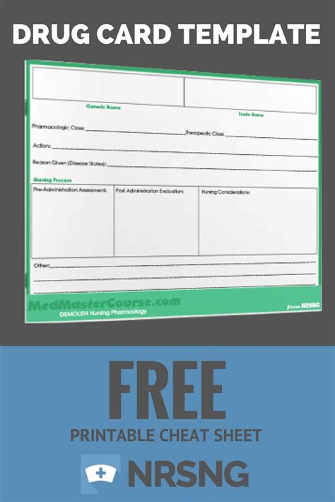 Cheat Sheet Printable Emt Basic Drug Cards Free Printable Download