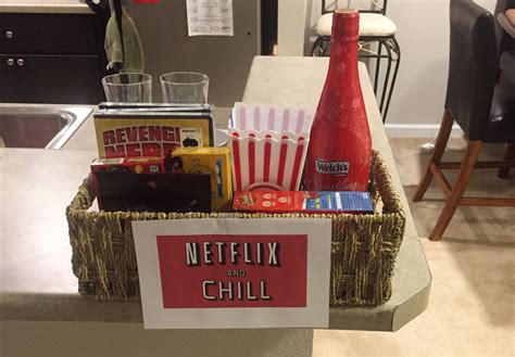 The perfect gift to show your appreciation for teachers, neighbors, or. Netflix and Chill Bridal Shower Gift Basket -Watch Free ...