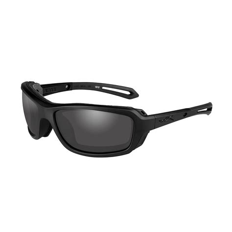 Wiley X Wave Smoke Grey Matte Black Frame Rider District