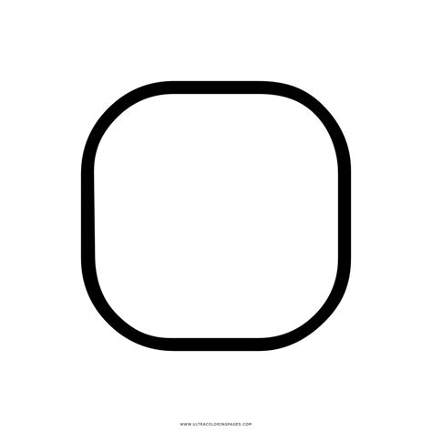 Rounded Square Coloring Page Ultra Coloring Pages