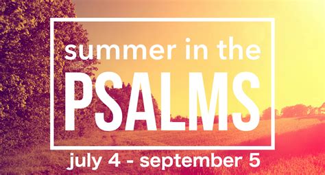 Summer In The Psalms Series 2021 Allen Memorial Baptist Church