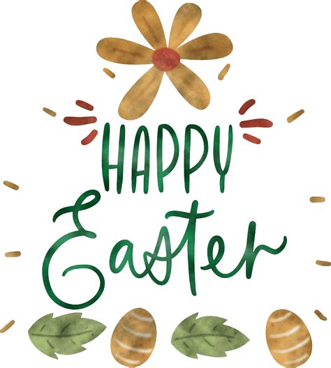Happy Easter Text Png Free Download Png Mart