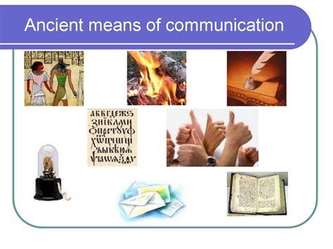 The Means Of Communication Online Presentation
