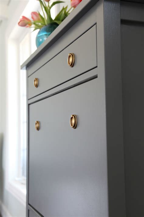 This shoe rack is a great shoe shelf organizer storage for your doorway, entryway and closet, hallway and entry shoe storage. IHeart Organizing: One Room Challenge Week 3 - Painted ...