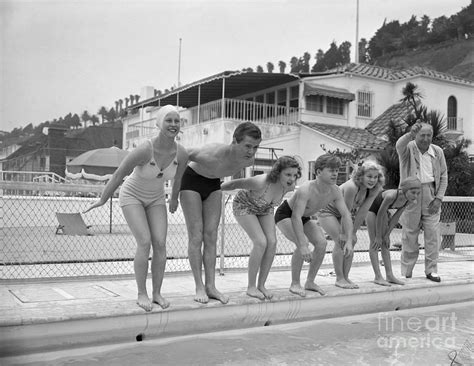 Judy Garland And Friends Prepare To Dive Photograph By Bettmann Pixels